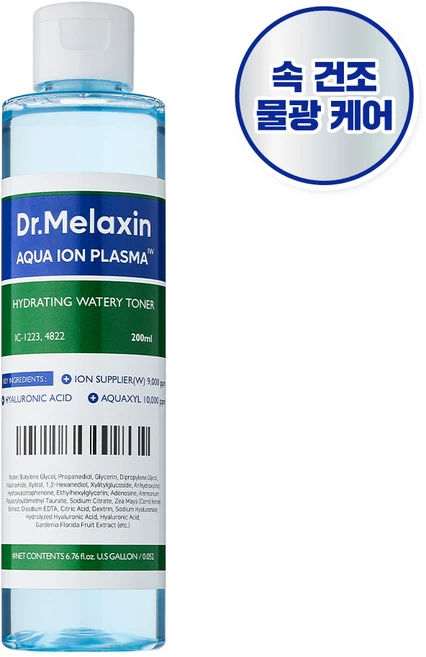 닥터멜락신 아쿠아 이온 플라즈마 수분 토너, 1개, 200ml - 쿠팡