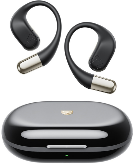 사운드피츠 체이서스 귀걸이형 오픈형 무선 블루투스 이어폰 LDAC 공간음향 게임모드 Chasers, Black