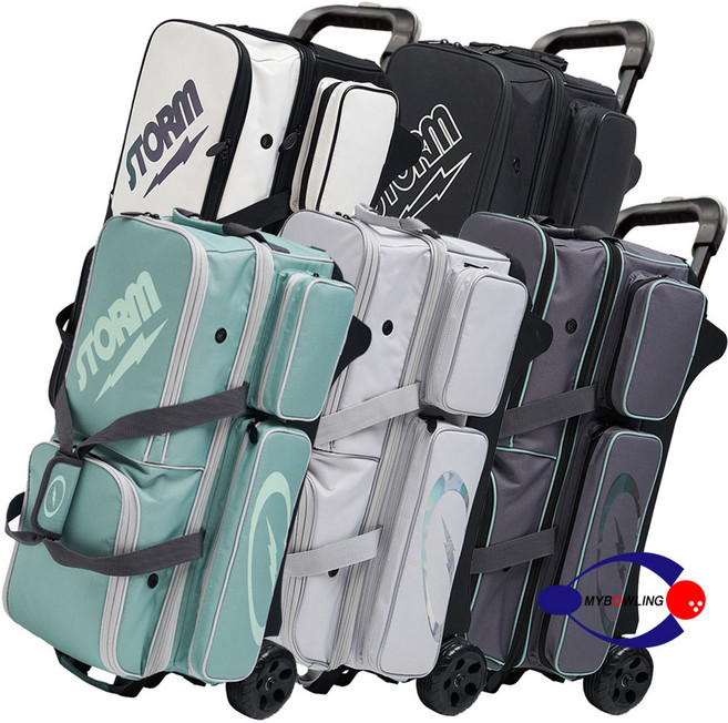 [마이볼링] 2026 스톰 볼트 3볼롤러백 / 볼링가방 볼링용품, 크림블랙, 1개