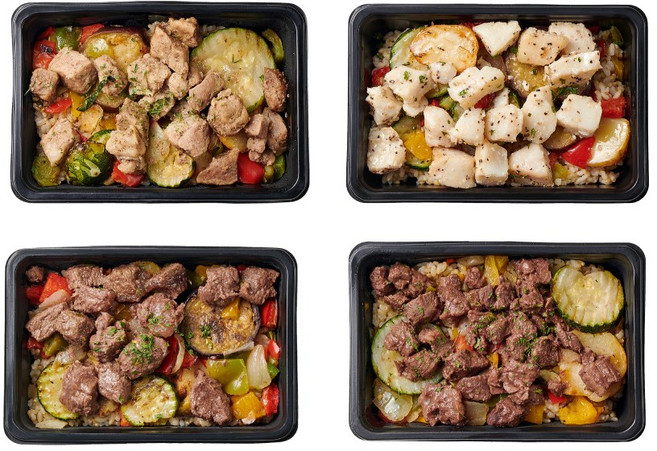 [샐러드보울] 체육관 도시락 4종 세트 프리미엄 단백질 고기듬뿍 직장인 혼밥 도시락, 360g, 4개