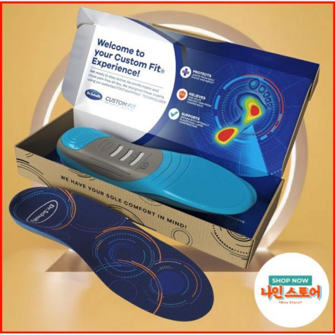 닥터 숄의 커스텀 핏 컴포트 인솔 여성용 10511 사이즈 남성용 9510 사이즈의 표준 아치 서포트 신발 인서트 풀 렝스 남녀 공용 하루 종일 편안함과 염 완화 CF660 미, 1개