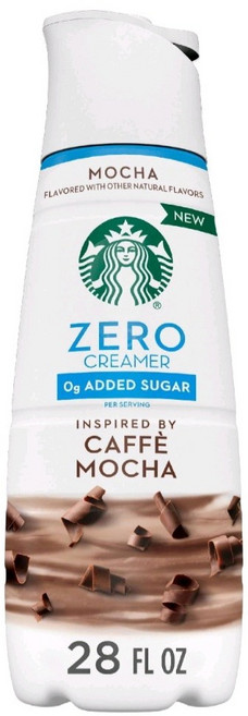 스타벅스 무설탕 크리머 모카맛 Starbucks Zero Sugar Creamer Mocha 28oz, 1개, 1개입, 828ml