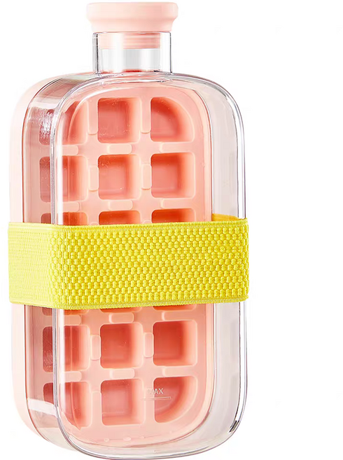 Jixuan 아이스 트레이 보틀 800ml, 1개, 핑크