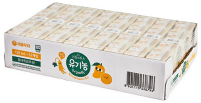 아침에주스 유기농 망고 배 도라지 주스, 256개, 120ml