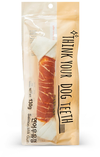 Think your dog teeth 딩고 우유껌 1P, 6개, 연어