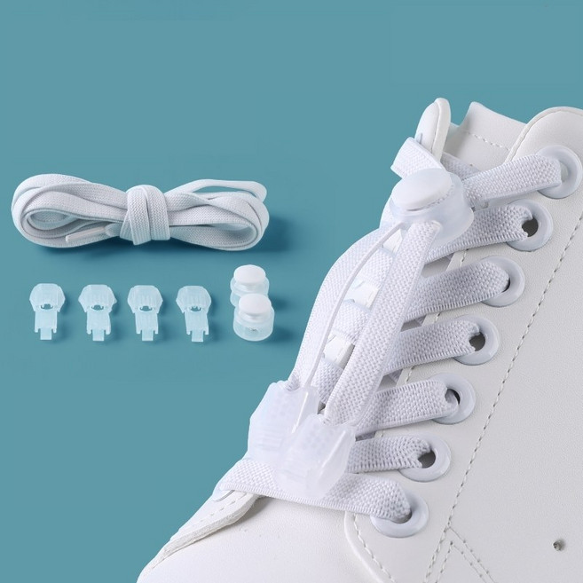 루세타 매듭없는 원터치 신발끈 무매듭 안풀리는 고탄성 운동화끈