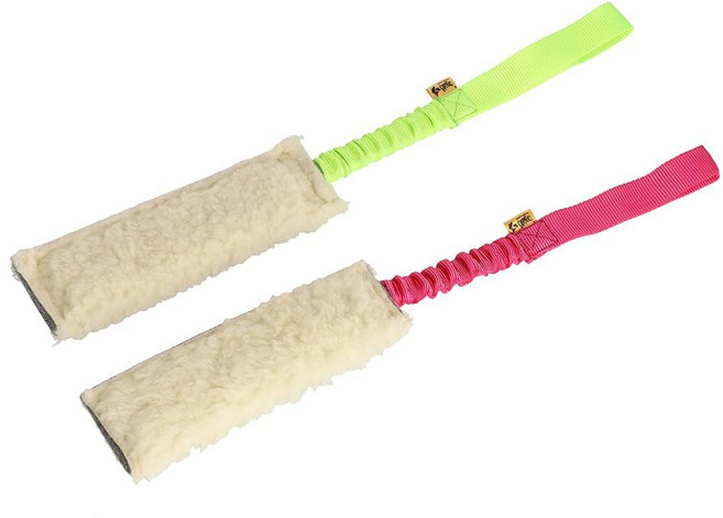 Dingo Waldemar Rutkowski Woolen 2팩 인터랙티브 터그 장난감 번지 충격 흡수 장치가 있는 다채로운 손잡이 자연스럽고 부드러운 소형 중형 및 대형견 품종, Dingo WOOL 울en 2팩 인터랙티브 터그 장난감