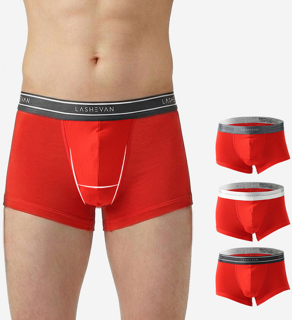 라쉬반 H분리 나무소재 남성팬티 코드레드 3종