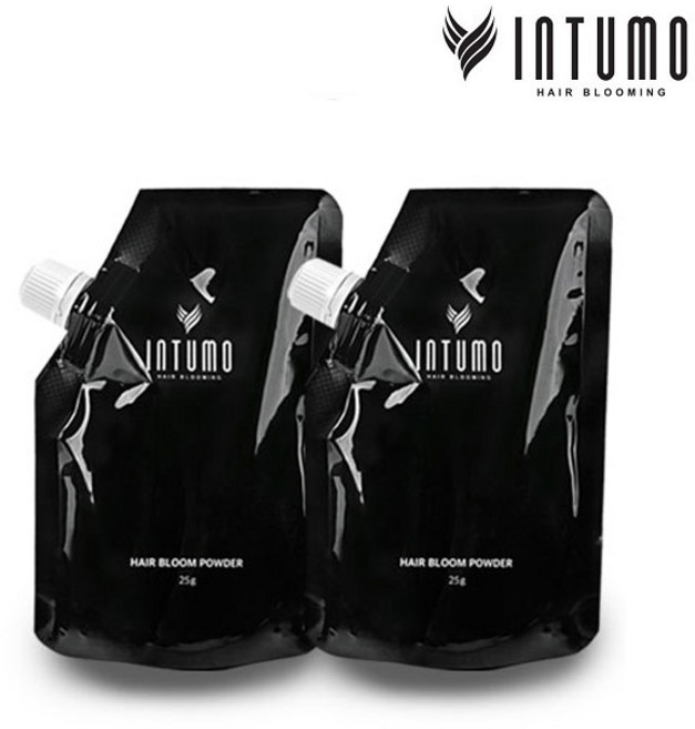 인투모 흑채 헤어블룸 파우더 리필용 25g, 브라운, 2개