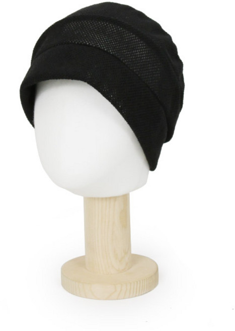 베이직엠 중년 여성 여름 반다나 두건 모자 망사 비니 3단 보카시