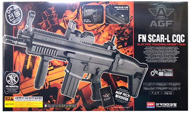 아카데미과학 FN SCAR-L CQC 전동건 장난감 총, 1개