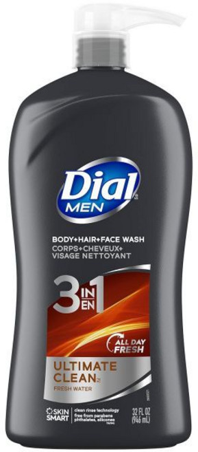 [미국직배]다이얼 남성 3in1 바디&헤어&얼굴 세안 워시 946ml #Ultimate Clean, 1개