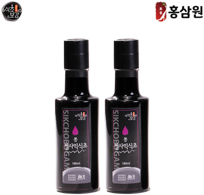 토종홍삼원 식초보감 뽕발사믹식초세트 180ml 2개