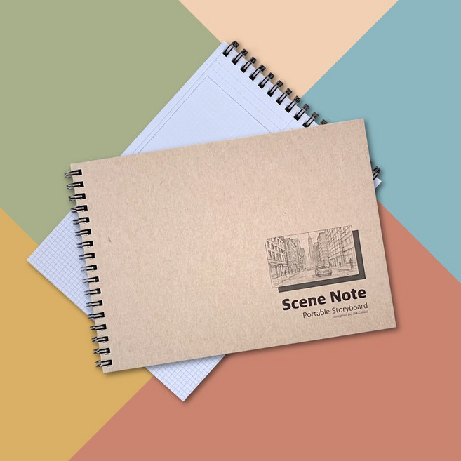소형 스토리보드 씬 노트 휴대용 콘티 미니 A5 플롯 Scene Note, 1개, 기본(없음)