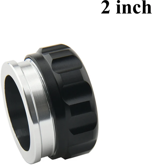 OD 1"1.5"2" 알루미늄 용접 마개 캡 연료 서지 탱크 오일 워터 라디에이터 냉각수 저장소, 2 inch black