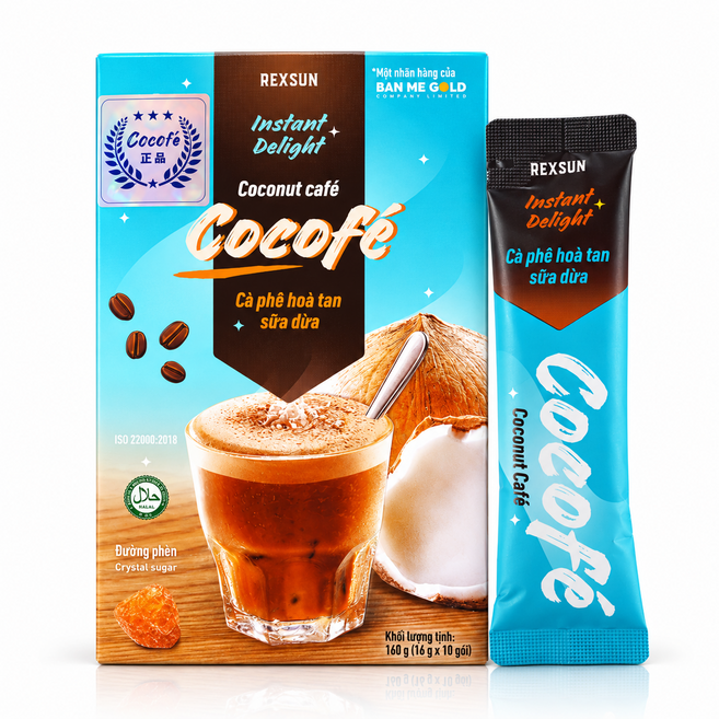 COCOFE 베트남 커피 코코넛 믹스 스틱 커피, 16g, 1개, 10개입