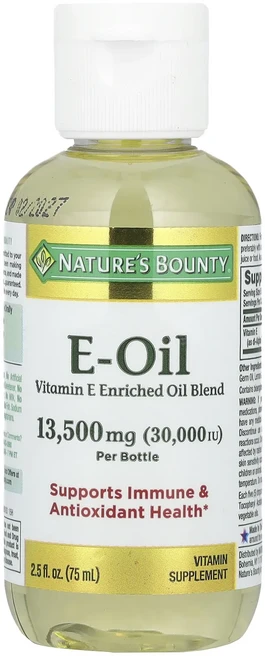 Nature's Bounty 비타민 E- 오일 30000 IU 2.5 액량 온스 (74 ml), NaturesBounty비타민E오일30000IU25액량, 1개, 74ml - 쿠팡