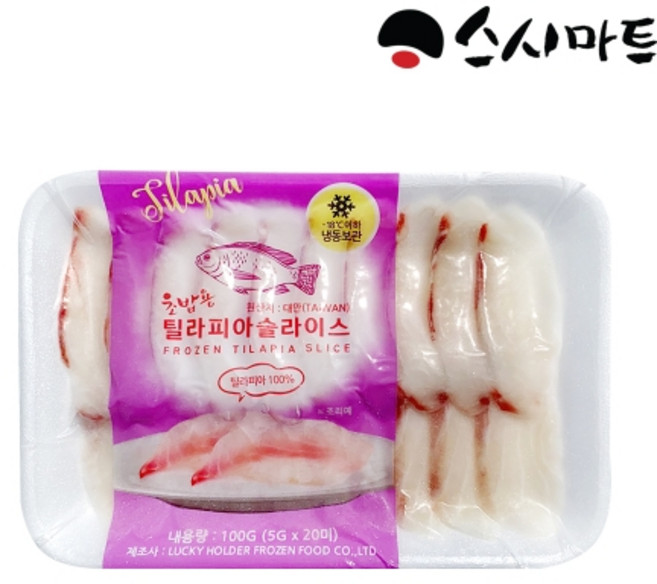 스시마트 초밥용 틸라피아5g, 1개, 100g