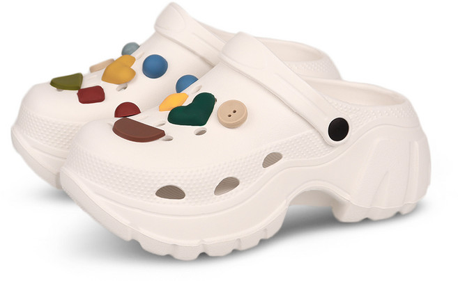 발캉스 여성용 키높이 6.5cm 푹신말랑 쿠션 통굽 샌들