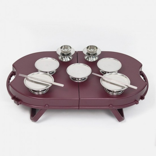 휴대용 제기 나무 접시 13p 세트 제기, 1개