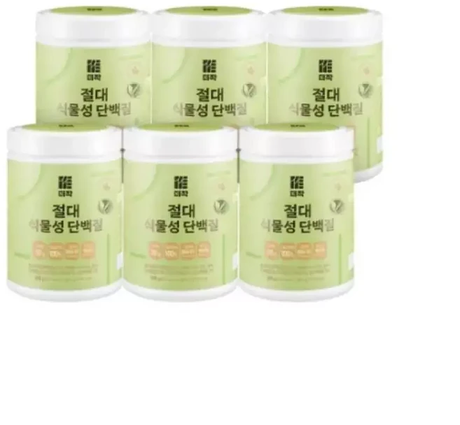 더작 절대 식물성 단백질 파우더 분말 소화 500g 6개, 1개