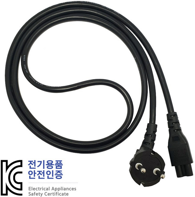 아이티플러스 국산 3구 노트북 크로버 파워케이블 IT-PW001A, 1.8m, 1개