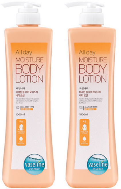 바세린 고보습 바디로션 1+1 / 올데이 총 2000ml 대용량, 1L, 1개