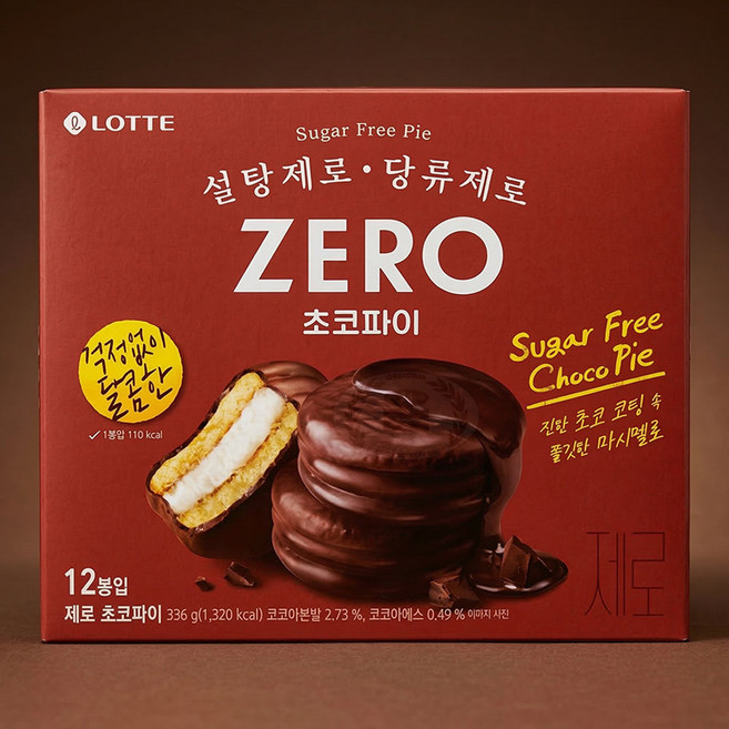 롯데 제로 초코파이 (개별포장), 28g, 36개