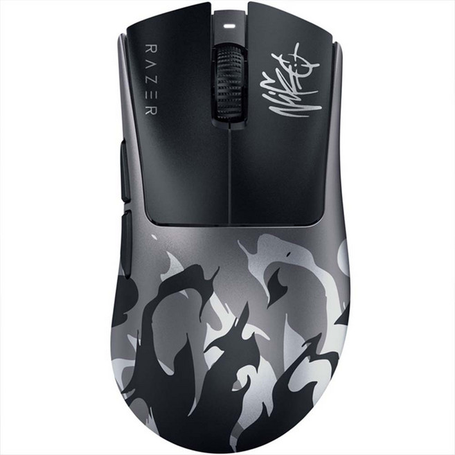 레이저 데스에더 V4 Pro NiKo 에디션 무선 게이밍 마우스 블랙 초경량 58g, DeathAdder V4 Pro NiKo Edition, 그레이
