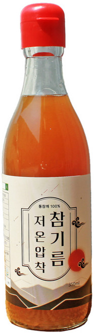소생마켓 통참깨 당일착유 저온압착 참기름, 350ml, 1개
