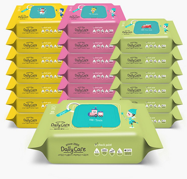 데일리케어 캡형100매, 40g, 100매, 20개