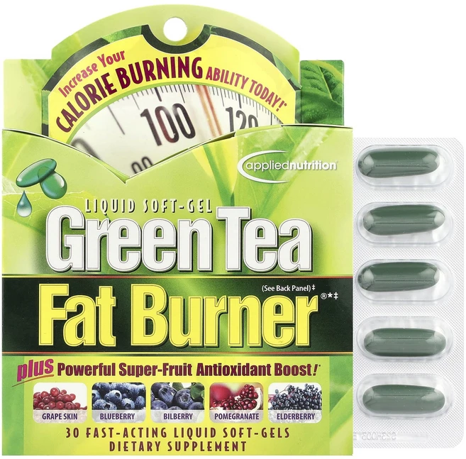 Applied Nutrition Green Tea Fat Burner® 빠르게 작용하는 액상 소프트젤 30정, AppliedNutritionGreenTeaFatBur, 1개 - 쿠팡
