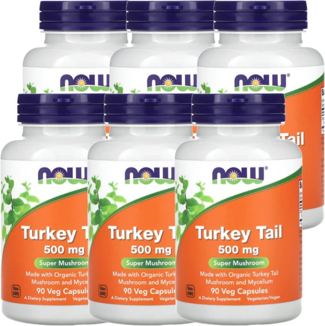 나우푸드 구름버섯 500mg 90캡슐 6통, 90정 - 쿠팡