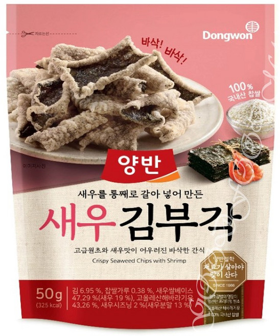 동원 양반 새우 김부각 50g, 16개