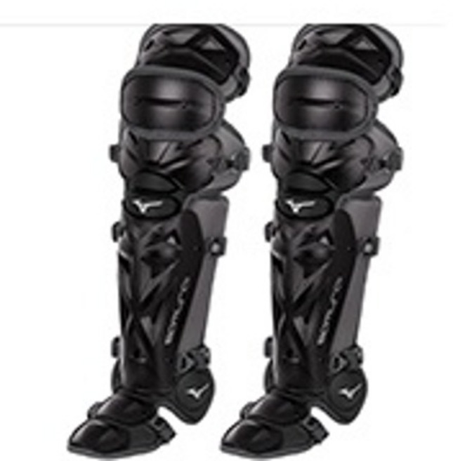미즈노 야구 포수 렉가드 사무라이 380383 유소년 신가드 다리 무릎보호대 NEW3803839091BK 블랙