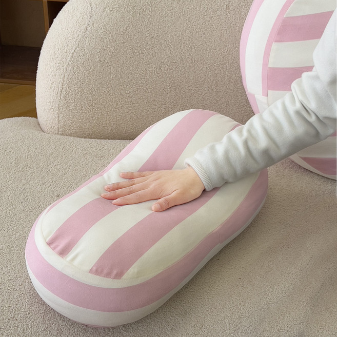 하바르고 푹신푹신 침대 소파 등받이 쿠션, 핑크