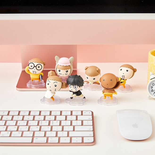 [마루는강쥐 랜덤 피규어] 피규어 캐릭터피규어 미니피규어 캐릭터굿즈 컬렉터블 피규어세트 데스크소품 귀여운피규어 팬시굿즈 선물용품 캐릭터소품 장식품 랜덤박스, 1개