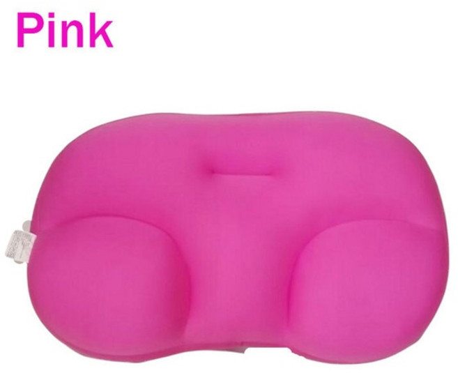 코골이 방지 베개 옆으로자는베개 거북목 일자목 경추목 베개 계란 수면 베개 3D 마이크로 에어 볼 구름 공, 01 PINK, 1개