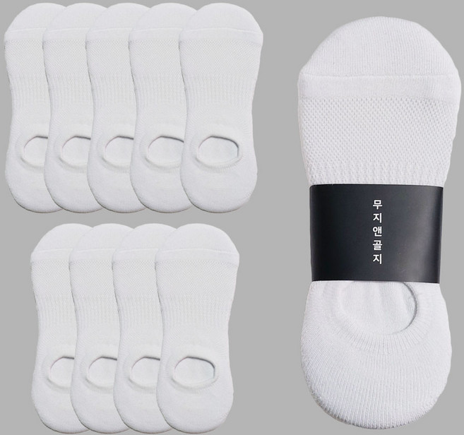 무지앤골지 국산 10켤레 남여 이중바닥 메쉬 런닝 스포츠 페이크덧신