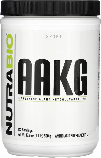 뉴트라바이오 AAKG 500g (1.1lb), 뉴트라바이오 AAKG 11파운드 500g, 498.951g, 1개 - 쿠팡
