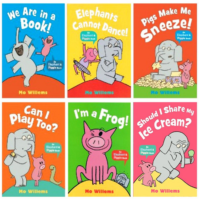 Mo Willems 大象與豬小妹經典繪本全套精選, Mo Willems–An Elephant & Piggie book collection