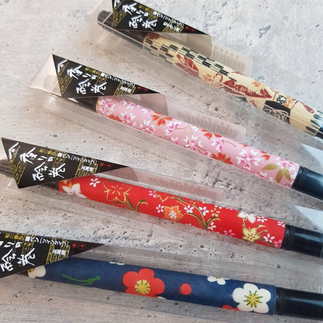 SHUNKOEN 雙頭毛筆 白檀香氣 日本原裝, 1個, 米色 和風款