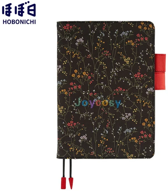 Hobonichi Techo 사촌 A5 커버 LIBERTY FABRICS/Erica 펜 루프 카드 슬롯 플래너 개인 정리, 01 A5 cover