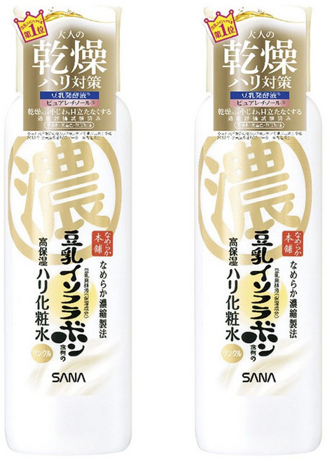 나메라카혼포 두유 이소플라본 함유 고보습 탄력 화장수 린클, 2개, 200ml