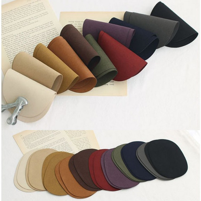 팔꿈치 무릎 스웨이드 패치 10x14.5cm 11컬러, 브라운, 2개