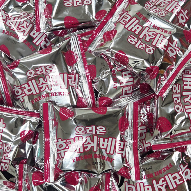 오리온 후레쉬베리 딸기 어린이집 행사 유치원 대용량 간식, 28g, 75개