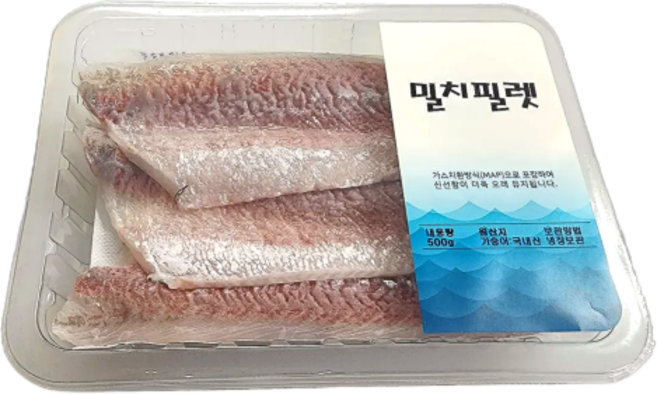 당일작업 국내산 밀치 가숭어 필렛 밀치회 순살 500g 1kg, 1개, 밀치 필렛 1kg
