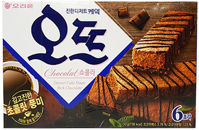 오리온 오뜨 쇼콜라, 150g, 4개