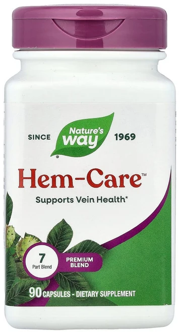 엔자마틱테라피 Natures Way (네이처스 웨이) Hem-Care 캡슐 90정, EMT03209, 1개 - 쿠팡