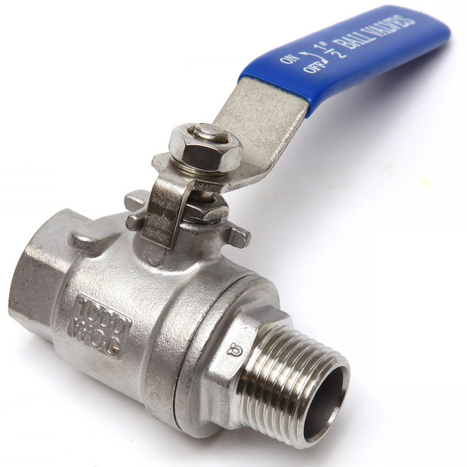 304스테인레스 볼밸브 15A 수도 배관 부품 자재 부속품 do235, 1개